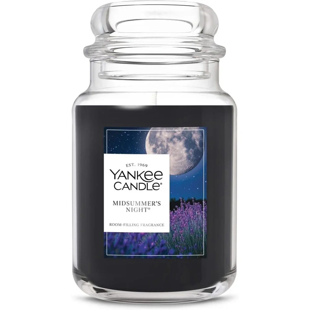 Yankee Candle Mid Summer’s Night Large Jar Scented Candle 22oz Long‑Lasting 150+